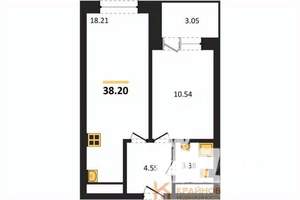1-к квартира, вторичка, 38м2, 12/28 этаж