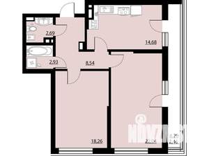 2-к квартира, вторичка, 72м2, 14/25 этаж