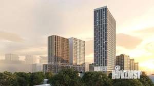 1-к квартира, строящийся дом, 40м2, 10/25 этаж