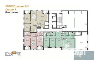 3-к квартира, вторичка, 100м2, 19/24 этаж