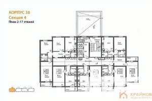 1-к квартира, вторичка, 38м2, 17/17 этаж