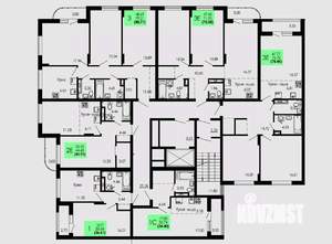 3-к квартира, строящийся дом, 81м2, 4/9 этаж