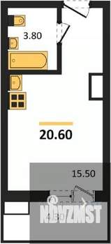 Студия квартира, вторичка, 21м2, 3/17 этаж