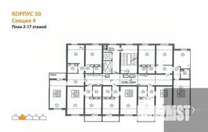 1-к квартира, вторичка, 38м2, 14/17 этаж