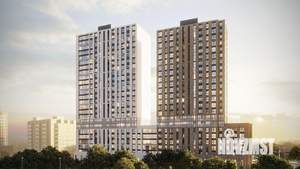1-к квартира, строящийся дом, 45м2, 17/25 этаж