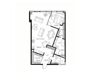 2-к квартира, строящийся дом, 94м2, 8/17 этаж