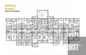 2-к квартира, вторичка, 58м2, 2/17 этаж