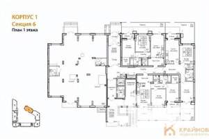 2-к квартира, вторичка, 78м2, 1/13 этаж