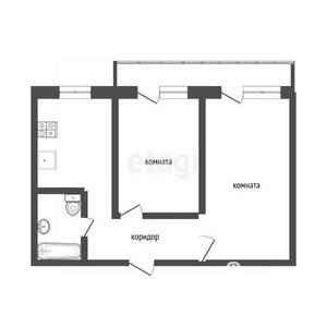 2-к квартира, вторичка, 54м2, 14/17 этаж