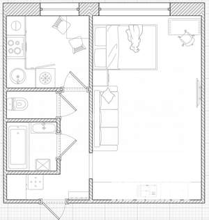 1-к квартира, вторичка, 34м2, 3/10 этаж