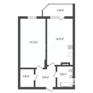 1-к квартира, вторичка, 42м2, 2/13 этаж