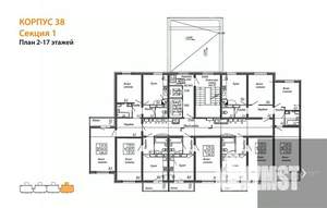 1-к квартира, вторичка, 38м2, 16/17 этаж