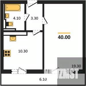 1-к квартира, вторичка, 40м2, 4/17 этаж