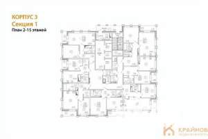 1-к квартира, строящийся дом, 45м2, 5/25 этаж
