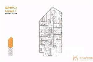 1-к квартира, вторичка, 47м2, 3/21 этаж
