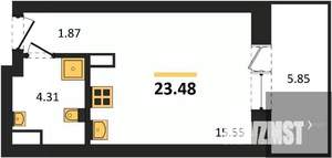 Студия квартира, вторичка, 23м2, 3/28 этаж
