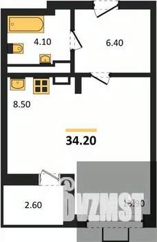 Студия квартира, вторичка, 34м2, 4/14 этаж