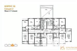 2-к квартира, вторичка, 65м2, 14/17 этаж