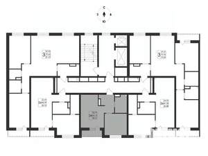 2-к квартира, вторичка, 36м2, 9/17 этаж