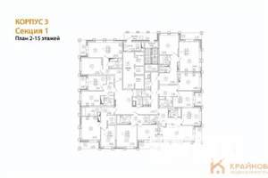 1-к квартира, строящийся дом, 47м2, 14/25 этаж