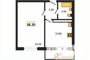 1-к квартира, вторичка, 38м2, 14/17 этаж