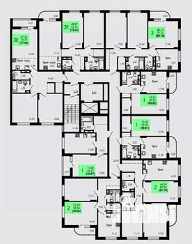 1-к квартира, вторичка, 41м2, 3/9 этаж