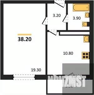 1-к квартира, вторичка, 38м2, 14/17 этаж
