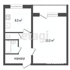 1-к квартира, вторичка, 38м2, 11/18 этаж