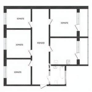 4-к квартира, вторичка, 60м2, 5/5 этаж