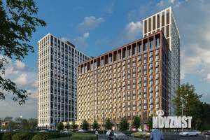 1-к квартира, строящийся дом, 41м2, 13/25 этаж