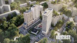 2-к квартира, строящийся дом, 54м2, 6/25 этаж