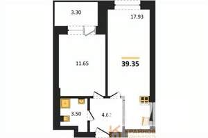 1-к квартира, вторичка, 39м2, 2/28 этаж