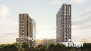 1-к квартира, строящийся дом, 45м2, 17/25 этаж
