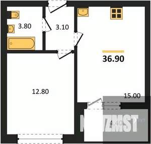 1-к квартира, вторичка, 37м2, 2/17 этаж