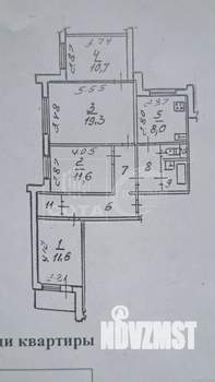 4-к квартира, вторичка, 80м2, 7/9 этаж