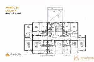 1-к квартира, вторичка, 38м2, 2/17 этаж