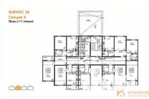1-к квартира, вторичка, 38м2, 12/17 этаж