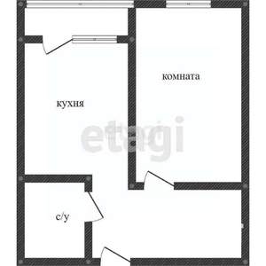 1-к квартира, вторичка, 43м2, 15/17 этаж