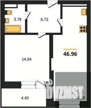 1-к квартира, вторичка, 47м2, 5/28 этаж