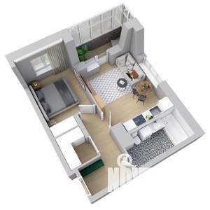 2-к квартира, вторичка, 45м2, 25/25 этаж