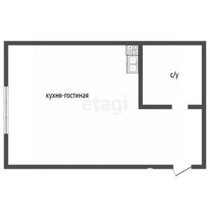 Студия квартира, вторичка, 18м2, 3/4 этаж
