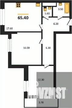 2-к квартира, вторичка, 65м2, 18/25 этаж