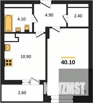 1-к квартира, вторичка, 40м2, 9/25 этаж