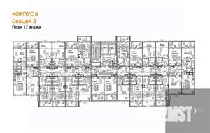 2-к квартира, вторичка, 58м2, 17/17 этаж