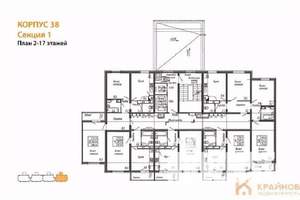 1-к квартира, вторичка, 38м2, 16/17 этаж