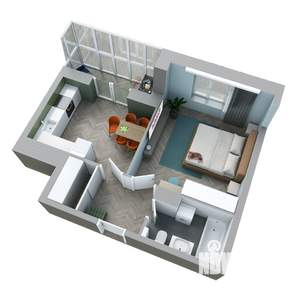 1-к квартира, вторичка, 42м2, 19/25 этаж