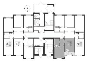 1-к квартира, вторичка, 40м2, 1/17 этаж