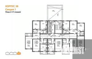 1-к квартира, вторичка, 38м2, 4/17 этаж