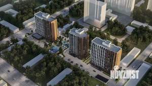 1-к квартира, строящийся дом, 39м2, 12/15 этаж