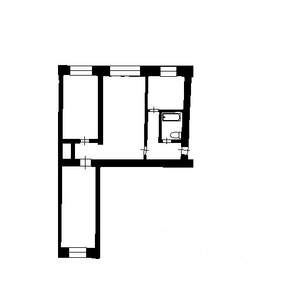 3-к квартира, вторичка, 55м2, 2/5 этаж
